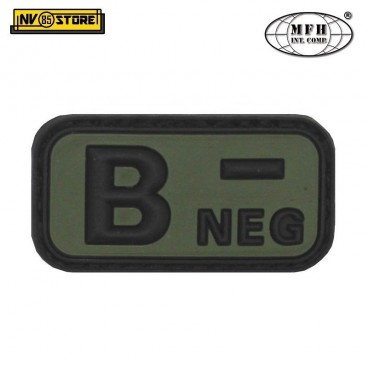 Patch in PVC B- MFH Verde 5 x 2,5cm Militare Softair Soccorso con Velcrogrip