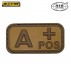 Patch in PVC A+ MFH Beige/Tan 5 x 2,5cm Militare Softair Soccorso con Velcrogrip