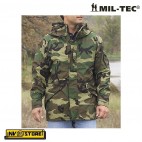 Giubbotto PARKA Trilamine MILTEC 3 Layer ECWCS USA Tattico IMPERMEABILE Woodland