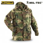 Giubbotto PARKA Trilamine MILTEC 3 Layer ECWCS USA Tattico IMPERMEABILE Woodland