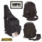 ZAINO TATTICO MONOSPALLA INCURSORE MFH NERO BK BACKPACK SOFTAIR SURVIVOR CAMPING