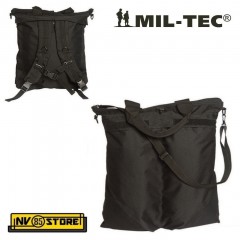 MIL-TEC FLYER HELMET BAG ZAINO BORSA PORTA ELMETTO CASCO BK MILITARE SOFTAIR