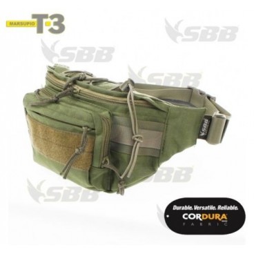 MARSUPIO VITA TRACOLLA SBB T3 in **VERA CORDURA** PORTA PISTOLA MULTITASCHE OD