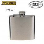 Fiaschetta Flask DeLuxe MFH Acciaio INOX 170ml 6oz Ermetica Portaliquori Whisky