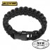 Bracciale Braccialetto PARACORD MFH 1,9cm Corda Treccia Lunghezza 21,23,25 cm BK