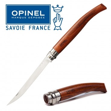 KNIFE OPINEL EFFILE' 15 BUBINGA COLTELLO DA LAVORO CACCIA PESCA SURVIVOR FOLDING