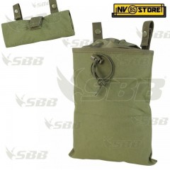 Tasca Utility Bag RICHIUDIBILE SBB Porta Pallini Caricatori Esausti MOLLE Verde