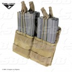 PORTACARICATORI RAPIDO DOPPIO 4 POSTI CONDOR MA43 PER M4 SOFTAIR COYOTE TAN