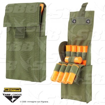 Porta Cartucce 25 celle cal.12 CONDOR MOLLE Nylon 1000D Gilet Tattico Cintura OD