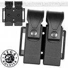 Porta caricatore Doppio VEGA HOLSTER in Polimero Stampato Bifilare Universale BK