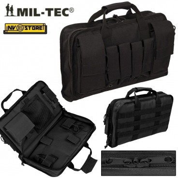 BORSA PORTA PISTOLA UNIVERSALE PER DUE PISTOLE MEDIE MIL-TEC M.O.L.L.E BLACK LG