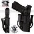 Fondina Open VEGA HOLSTER VKO in POLIMERO per GLOCK 17-19-22-23 con 2 Passanti