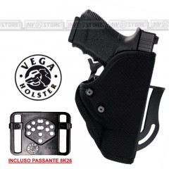 Fondina VEGA HOLSTER SU2 per Beretta 92/98 Cordura con Sicura e Supporti INCLUSI