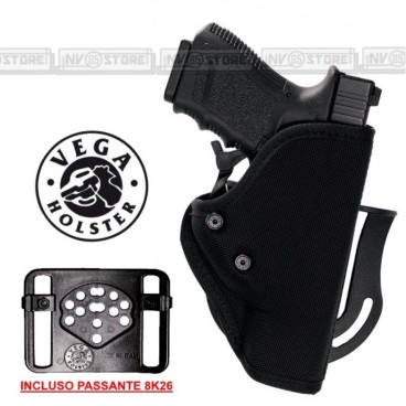 Fondina VEGA HOLSTER SU2 "GLOCK 17-22" in Cordura con Sicura e Passanti INCLUSI