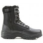 Stivali Anfibi Militari Boots Security MILTEC Thinsulate 3M Pelle Leather ZIP BK