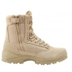 Stivali Anfibi Militari Boots Security MILTEC Thinsulate 3M Pelle Leather ZIP KH