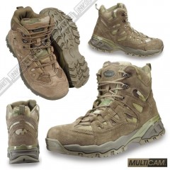 Stivali Anfibi Militari TEESAR MULTICAM TM Boots Security MILTEC Pelle Leather