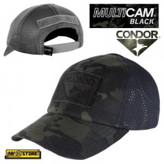 CAPPELLO BERRETTO CONDOR MULTICAM BLACK MESH ORIGINALE US ARMY MILITARE SOFTAIR BK