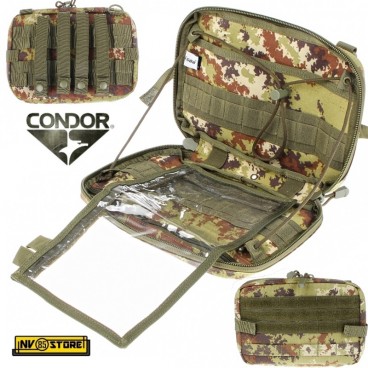 Tasca Utility Office CONDOR MA54 MOLLE Nylon 1000D per Gilet Tattico SOFTAIR VEGETATO ITALIANO