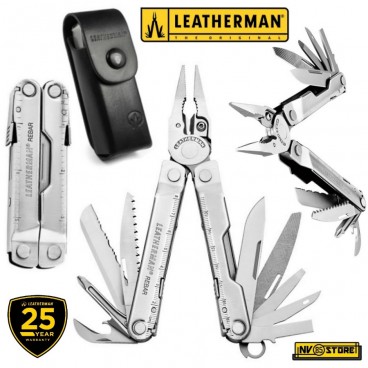 LEATHERMAN REBAR NEW VERSION PINZA MULTIFUNZIONE PLIER MULTITOOL + FODERO PELLE