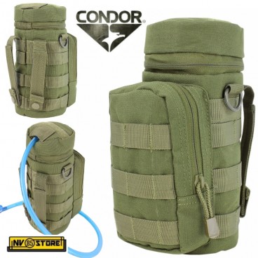 Tasca Porta Bottiglia Utility CONDOR Nylon 1000D MOLLE Gilet Tattico SOFTAIR VERDE OD