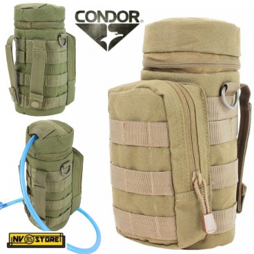 Tasca Porta Bottiglia Utility CONDOR Nylon 1000D MOLLE Gilet Tattico SOFTAIR COYOTE