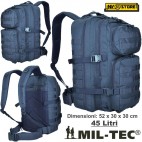 ZAINO TATTICO INCURSORE MIL-TEC ASSAULT 45-50 LITRI NAVY BLU SOFTAIR CAMPING