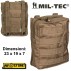 Borsa Tasca Utility MIL-TEC sistema MOLLE per Gilet Tattico SOFTAIR COYOTE