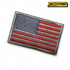 Patch Bassa Visibilità USA Stati Uniti America 8x5 Militare Softair Velcrogrip Red