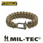 Bracciale Braccialetto MILTEC PARACORD Bracelet 1,9 cm Treccia 17, 20, 23 cm TAN