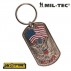 PORTACHIAVI MIL-TEC US ARMY DOG TAG KEY CHAIN METAL MILITARE AMERICANO USA