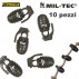 Set 10 Pezzi di Cord Stopper Pineapple Granata MILTEC Ferma Cavo PARACORD OD