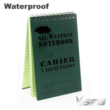 Block Notes Impermeabile Waterproof dimensioni 15 x 10 cm Acqua Resistente OD
