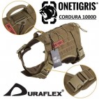 Pettorina Cani K9 OneTigris Militare Sistema MOLLE Cordura 1000D Clip D-flex CY