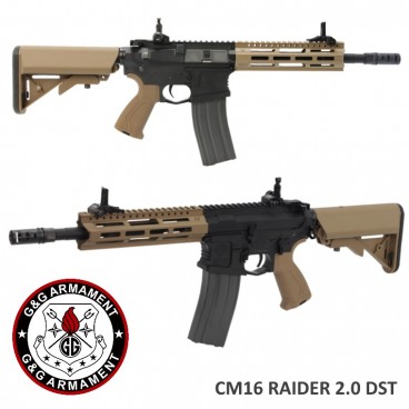 Fucile Elettrico G&G Armament CM16 Raider 2.0 DST 6mm M4 Softair GG-RAIDER2.0T