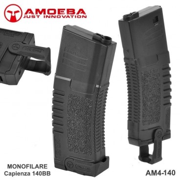 Caricatore Monofilare AMOEBA per Fucile Softair M4 140 BB + PULL MAG Estrattore