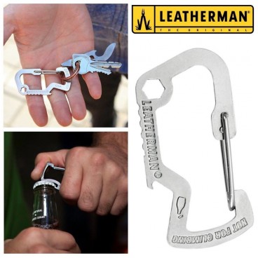 LEATHERMAN CARABINER CAP LIFTER MOSCHETTONE PORTACHIAVI MULTIFUNZIONE MULTITOOL