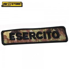 Patch Ricamata Identificativa Esercito 12 x 3 cm Militare con Velcrogr V