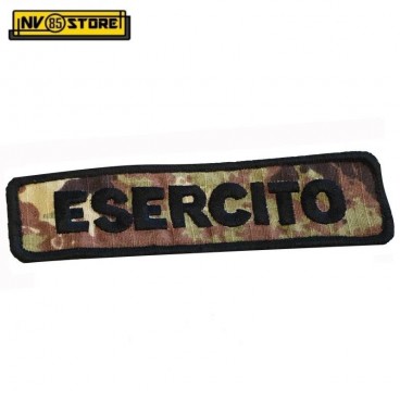 Patch Ricamata Identificativa Esercito 12 x 3 cm Militare con Velcrogr V