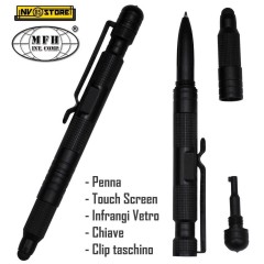 Penna Tattica Tactical Touch Pen MFH in Alluminio Aeronautico con Infrangi-Vetro