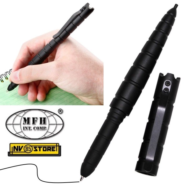 Penna Tattica Tactical Pen MFH in Alluminio Aeronautico con Infrangi-Vetro  37543 - nv85store