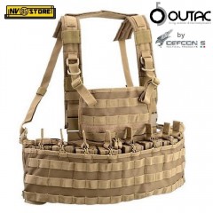 Gilet Combat Tattico Tactical Vest OUTAC by DEFCON 5 MOLLE RECON CHEST RIG CY