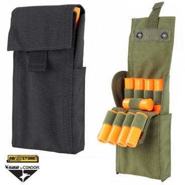 Porta Cartucce 25 celle cal.12 CONDOR MOLLE Nylon 1000D Gilet Tattico Cintura BK