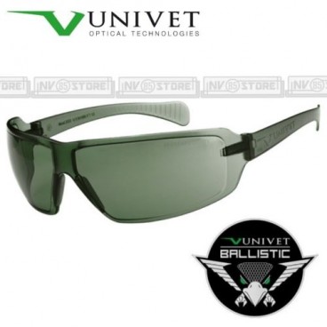 Occhiali UNIVET 553 BALLISTIC Balistici Lenti con Protezione Balistica SMOKE G15