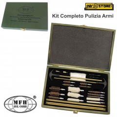 Kit di Pulizia Completo per Armi Pistole Fucili Carabine MFH Scovolini Tamponi