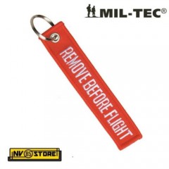 PORTACHIAVI "Remove Before Flight" MILTEC AERONAUTICA ALPHA RED MILITARE