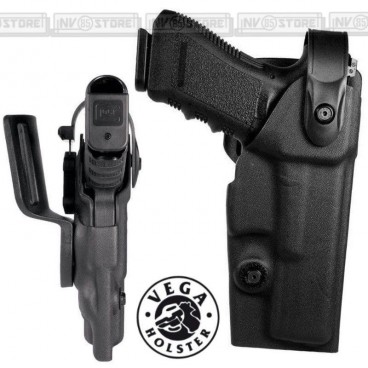 Fondina VEGA HOLSTER VKD8 Vegatek Duty in POLIMERO con Sicura per Glock 17 - 22
