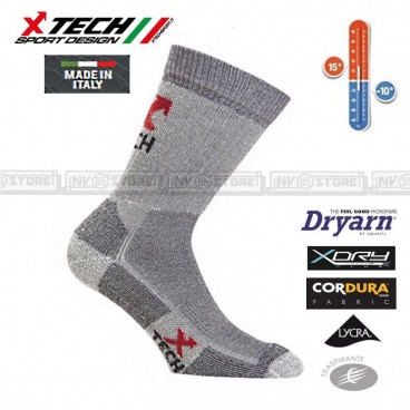 Calze Termiche XTECH Tecniche X-TECH SPORT XT91 Trekking Thermo Socks Made Italy