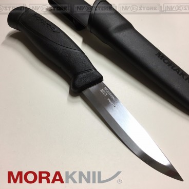 KNIFE COLTELLO MORA MORAKNIV COMPANION BLACK INOX CACCIA PESCA SURVIVOR SURVIVAL
