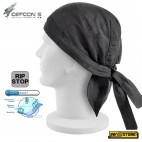 Bandana Mimetica Militare DEFCON 5 in RIPSTOP COOLMAX Traspirante Colore NERO BK